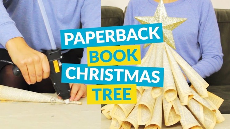 DIY Christmas Tree Craft From An Old Book