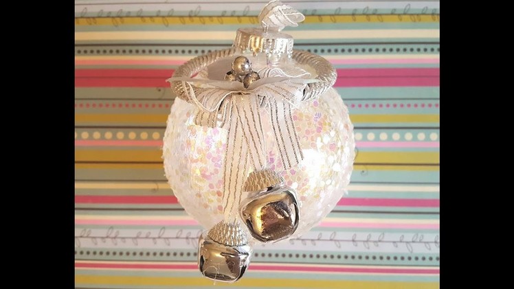 DIY Glitter Ornament -  Christmas Crafts
