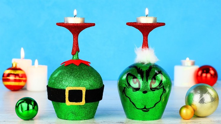DIY Grinch Christmas Decorations