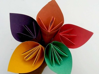 DIY : How to make origami kusudama FLOWER
