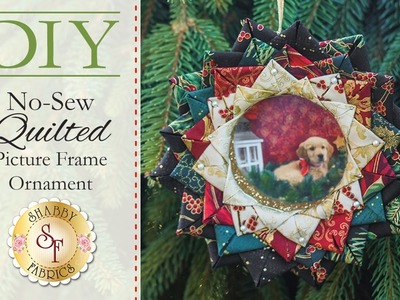 DIY No-Sew Quilted Picture Frame Ornament | with Jennifer Bosworth of Shabby Fabrics