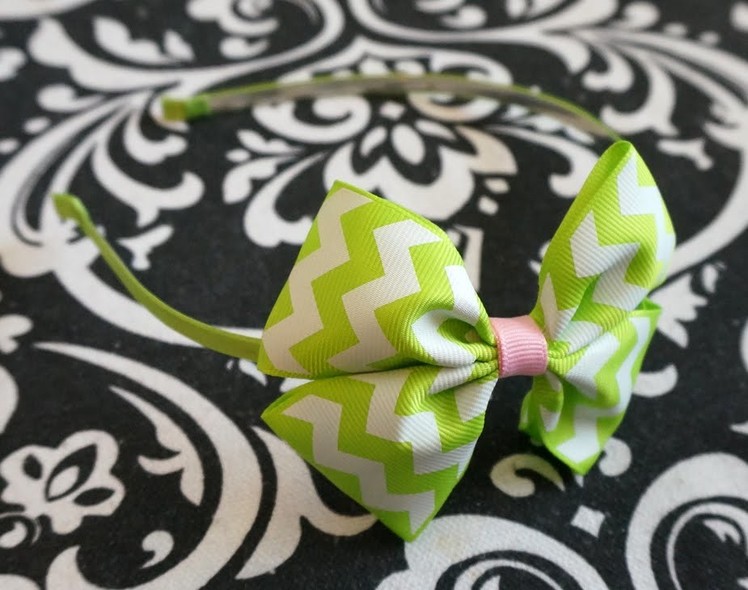 Hair Bow on Headband Simple Tutorial with Artemis in Love
