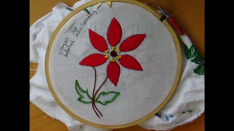 Hand Embroidery Designs # 171 - buttonhole stitch(variation) design