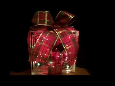 Holiday Lighted Gift Box