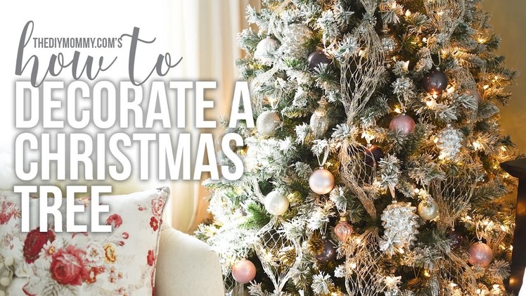 How to Decorate a Christmas Tree. CHRISTMAS DIY + DECOR CHALLENGE