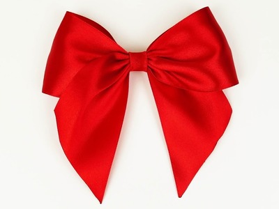 How to make a bow I Easy ribbon bow tutorial I Diy