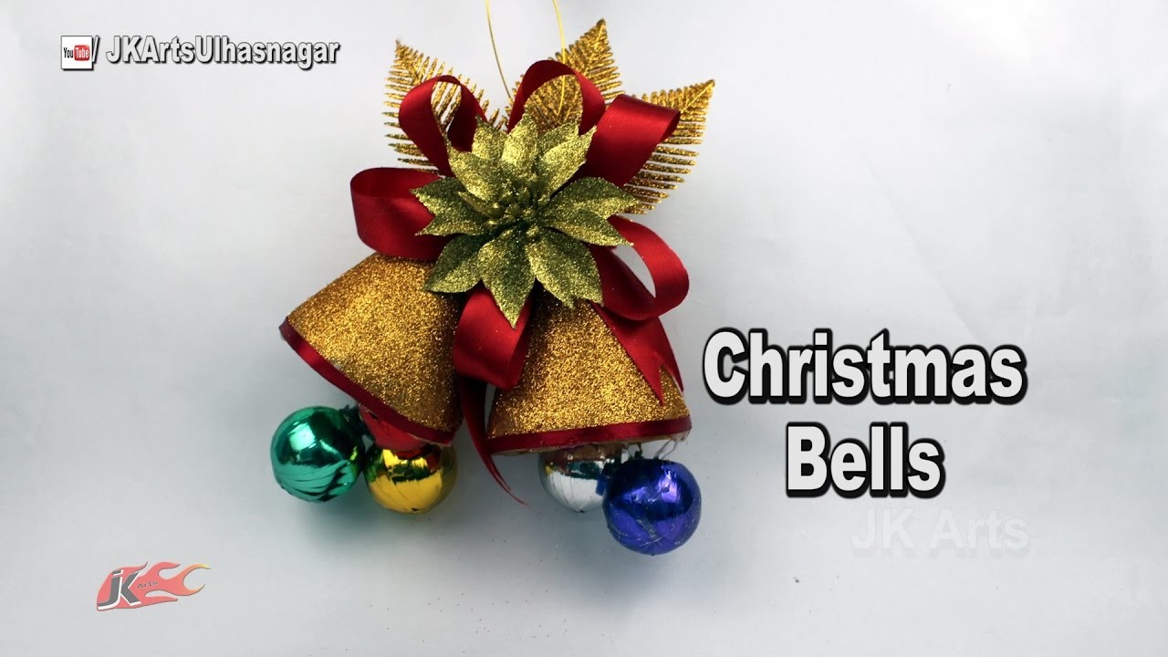 How To Make Christmas Bells from waste Bottles |  DIY Christmas Decoration Ideas | JK Arts 1141