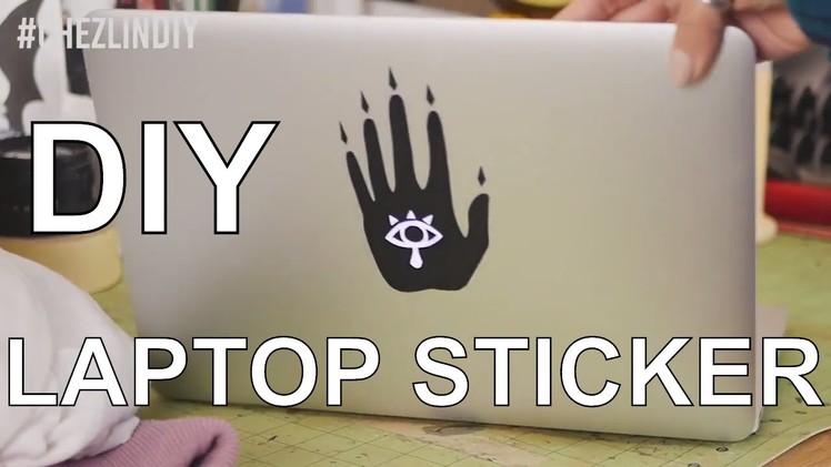 How to Make Laptop Sticker - DIY