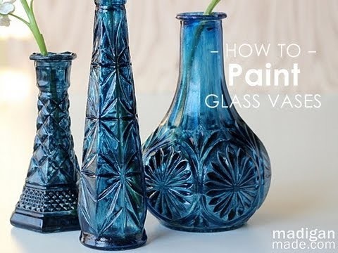 How to Paint Glass: Thrift Store Glass Update