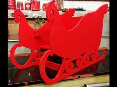 Making a sleigh out of 3.4 inch plywood.