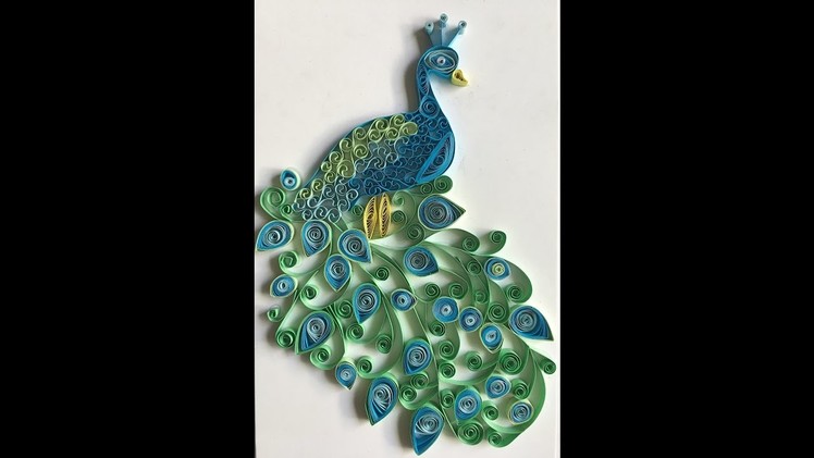 Paper Quilling|Peacock wall art