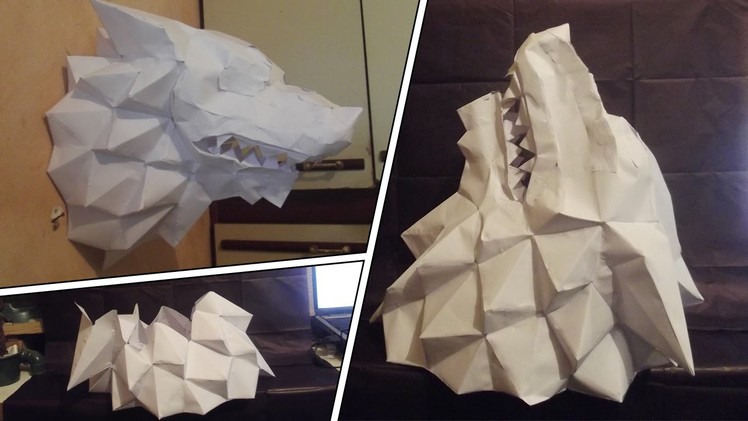 Papercraft Lobo. Wolf GAME OF THRONES