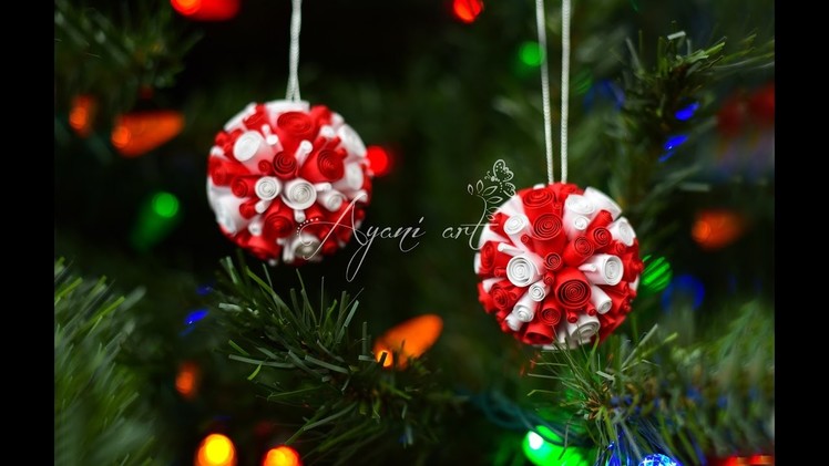 Quilling Tutorial - Super Easy DIY Christmas Ball Ornaments