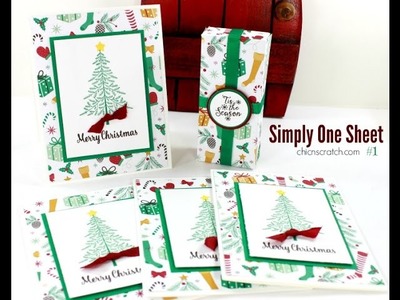 Simply One Sheet #1 - Featuring Peaceful Pines by Stampin' Up!
