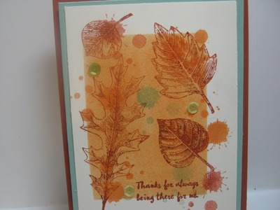 Vintage Leaves with masking-gorgeous fall colors
