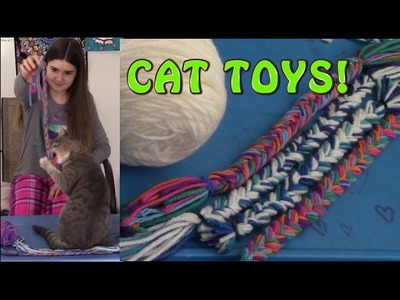 Bee shows HOW TO make fun and easy YARN CAT TOYS! - 1080p60
