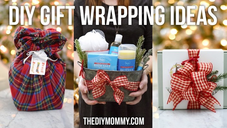 Creative DIY Gift Wrapping Ideas. How to make the perfect bow & gift basket