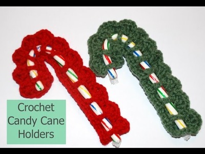 Crochet Candy Cane Holder Tutorial