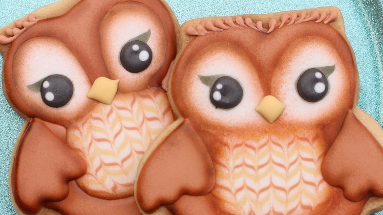 Decorated Owl Cookie Tutorial - How to make cute owl cookies
