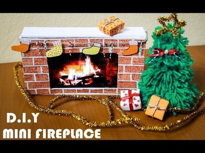 DIY - How To Make Christmas Fireplace For The Holidays