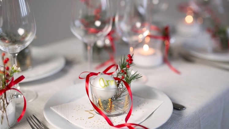 DIY: How to set a Christmas-inspired table by Søstrene Grene