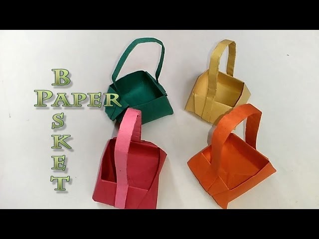 DIY - Paper Basket | Arts & Crafts | Origami Art
