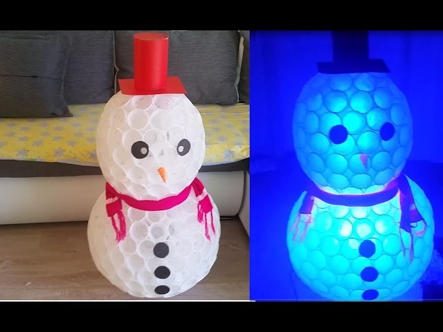 DIY SNOWMAN of CUPS | Amazing Holiday DIY Projects