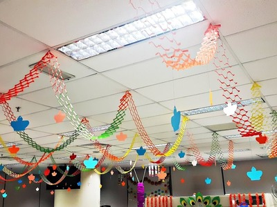 DIY - Very simple and Easy Hanging Paper Decorations for Any Events
