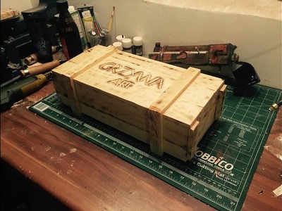 DIY. Wooden gift box