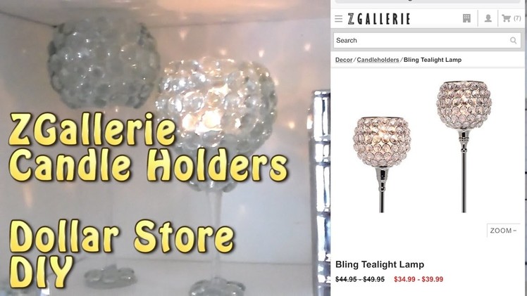 Dollar Store DIY: ZGallerie Inspired Candle Holders. Cup n Caskes Gourmet