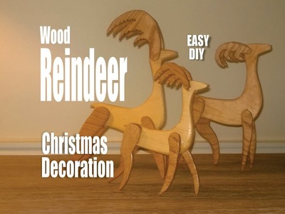Easy DIY Scrap wood Reindeer Christmas Decorations