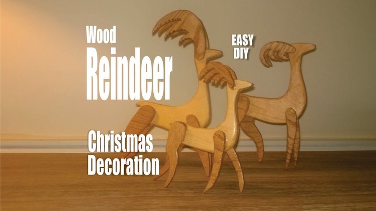 Easy DIY Scrap wood Reindeer Christmas Decorations