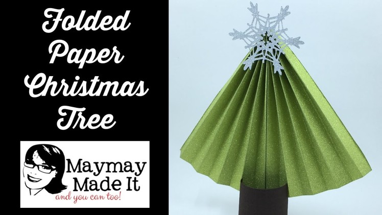 Folded Paper Christmas Trees