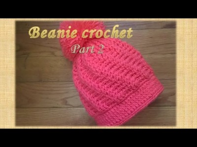 How to Crochet A Hat: Stepping Texture Hat.Part 2