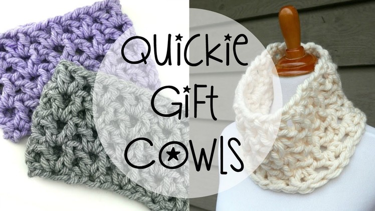 How To Crochet Quickie Gift Cowls, Episode 363