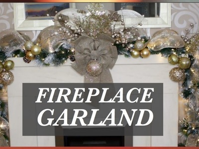 How To Decorate A Christmas Garland With Deco Mesh| CHRISTMAS  DECOR IDEAS 2016