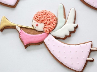 How to Decorate Angel Cookies with Royal Icing