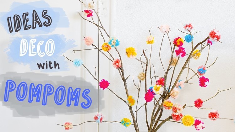 How to decorate with pompoms | Easy DIY Room Decor