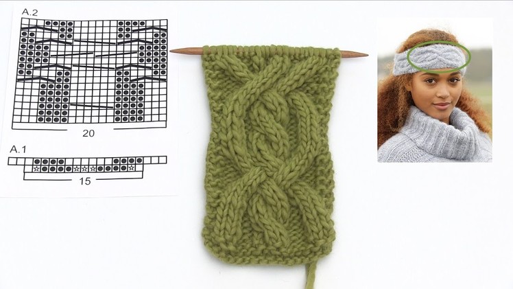 How to knit the head band in DROPS Extra 0-1320
