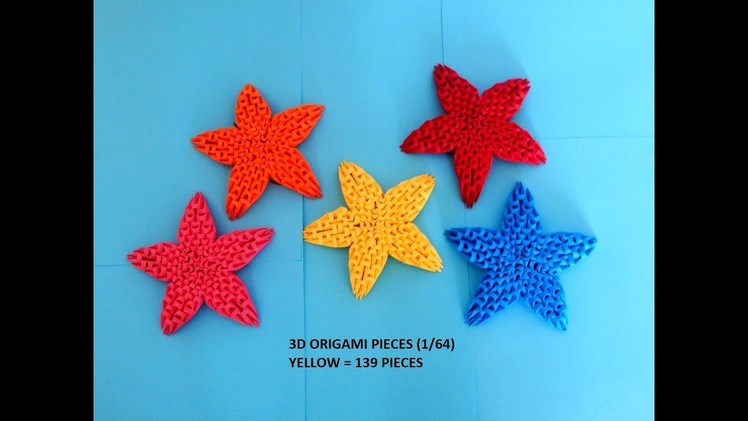 How to make 3d origami Star (Christmas decoration)