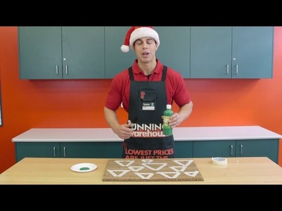 How To Make A Christmas Door Mat - Kids D.I.Y.