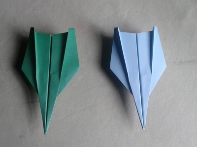How to make a fighter jet paper airplane that flies far | Paper Craft |