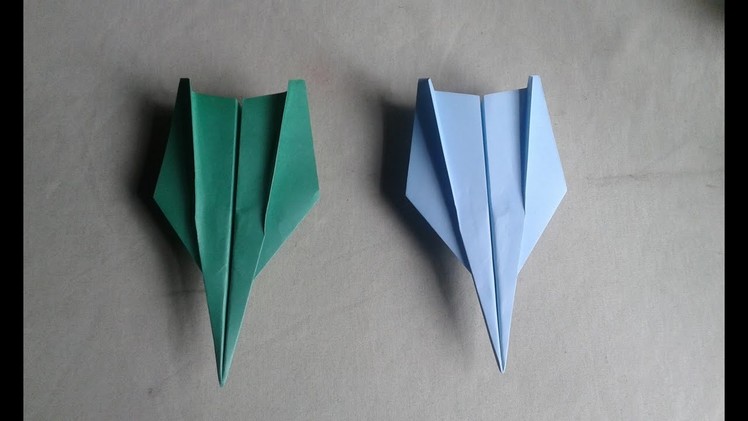 How to make a fighter jet paper airplane that flies far | Paper Craft |