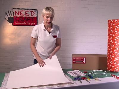 How to make a Floor Lamp from Fabric and Wallpaper using Needcraft kits
