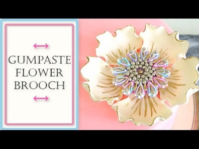 How to make a Gumpaste Flower Brooch
