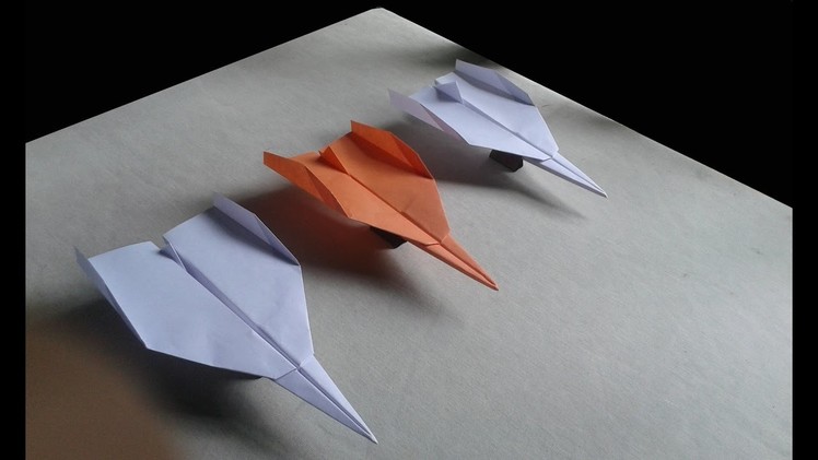 How to make a paper airplane that flies for a long time | Paper Craft