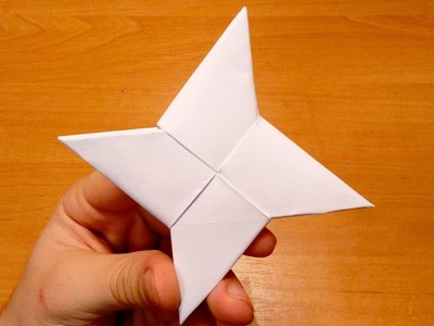 How To Make a Paper Ninja Star (Shuriken) - Origami