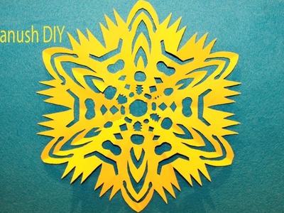 HOW TO MAKE A PAPER SNOWFLAKE EASY STEP BY STEP