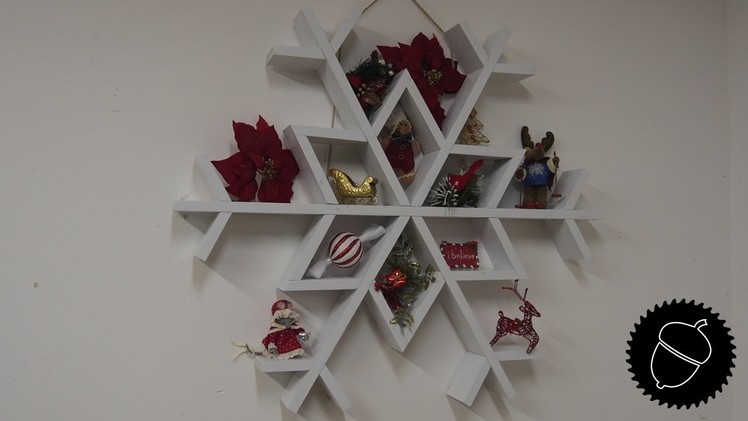 How to Make a Snowflake Shelf | Christmas Project!