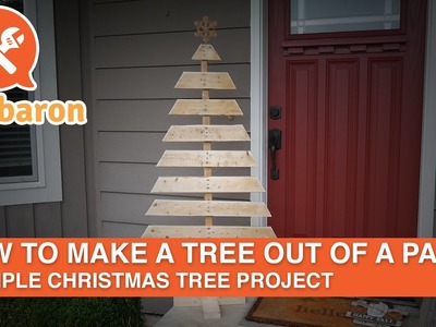 How to make a tree out of a pallet